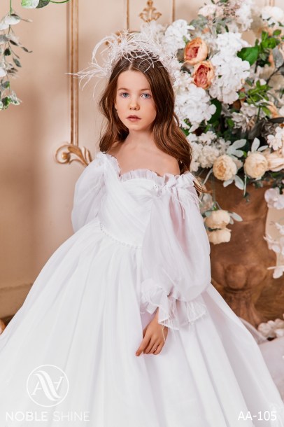 Dress AA-105 from the Royal Flowers collection by Noble Shine