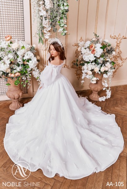 Dress AA-105 from the Royal Flowers collection by Noble Shine