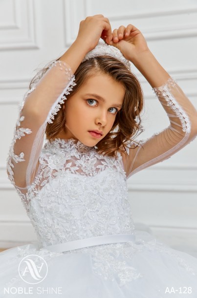 Dress AA-128 from the Royal Flowers collection by Noble Shine