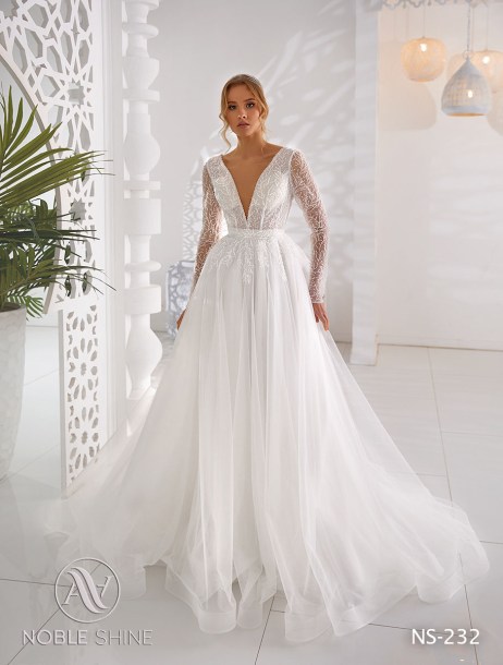 Dress NS-232 from the Honeymoon collection by Noble Shine
