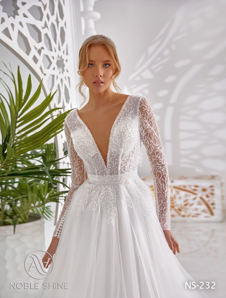 Dress NS-232 from the Honeymoon collection by Noble Shine