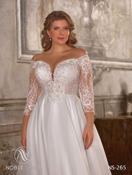 Dress NS-265 from the Grand feel - Plus size collection by Noble Shine
