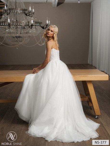 Wedding dress NS-377 from the Nova Fenix collection by Noble Shine
