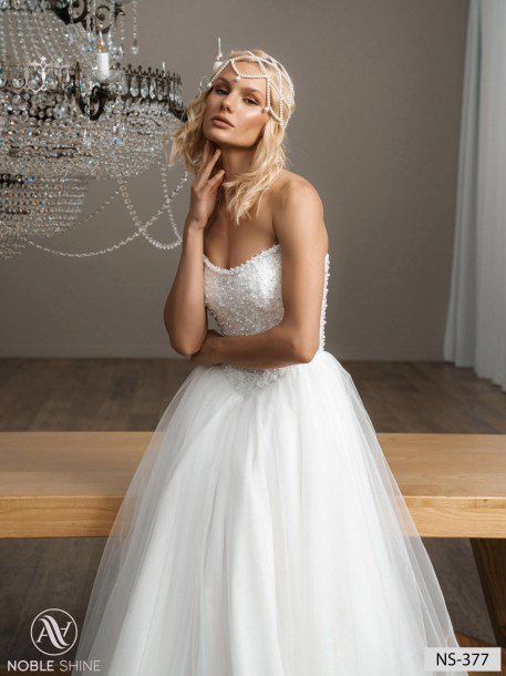 Wedding dress NS-377 from the Nova Fenix collection by Noble Shine